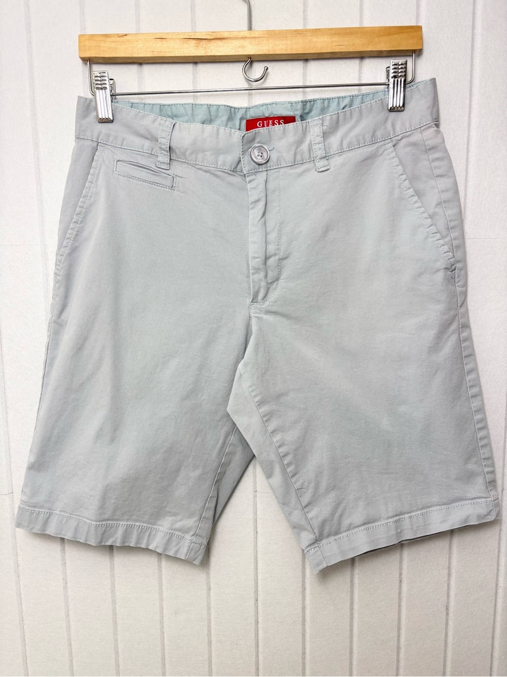 GUESS Light Blue  Men's Chino Athletic‎ Shorts Size 31